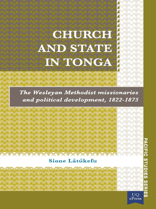 Cover image for Church and State in Tonga